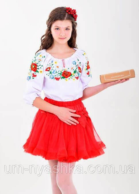 Детская блузка с вышивкой - вышиванка 