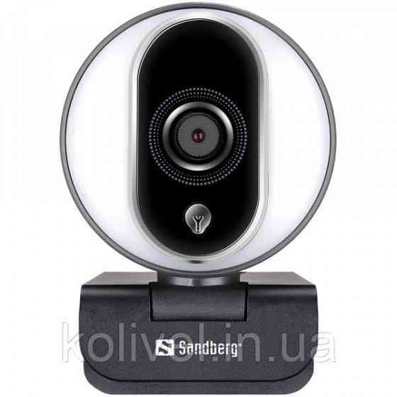 Веб-камера Sandberg Streamer Webcam Pro Full HD Autofocus Ring Light (134-12) Київ