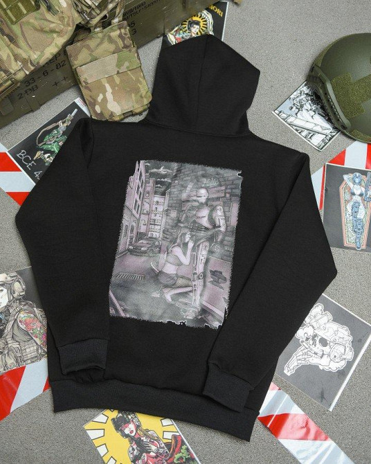 Худі CELEO на флісі black ВТ3850 Одеса - фото 1