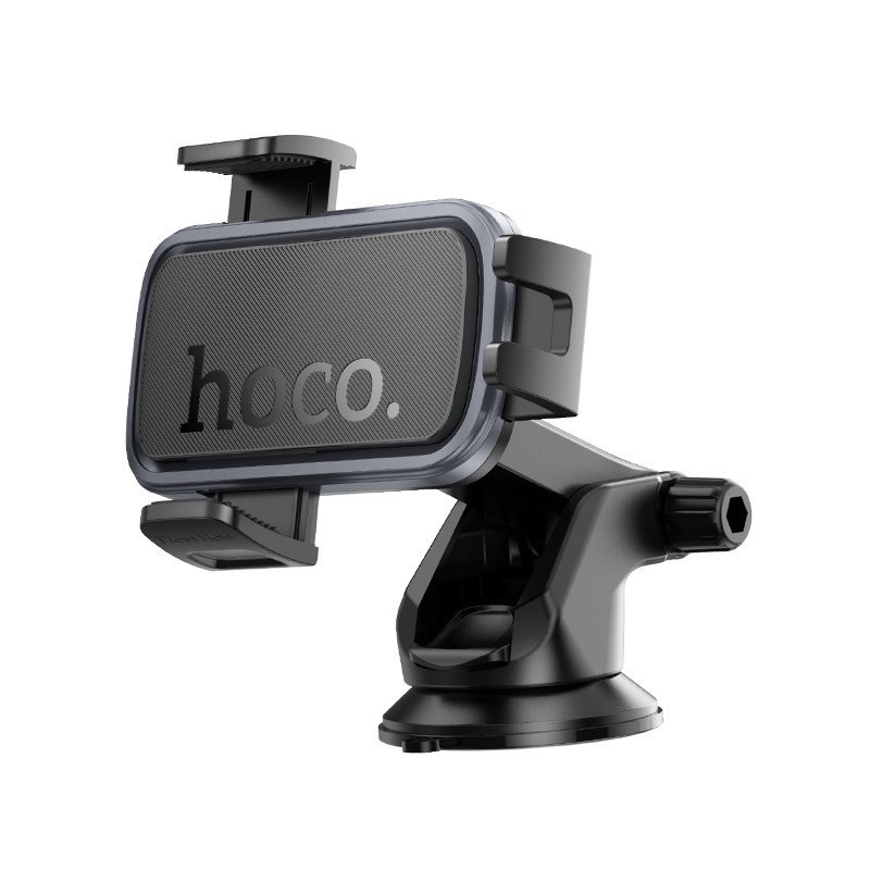 Автотримач для телефона HOCO H79 Vista push-type car holder (center console) Black Metal Gray Одеса - фото 4