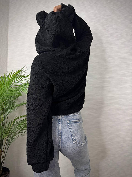 Женская теплая плюшевая худи с ушками турецкий мягкий мех Одесса - изображение 4