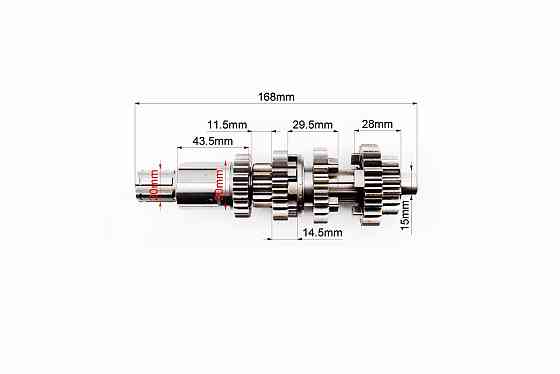 Коробка передач (два вали з шестернями) СG-200cc "вал первинний 11зуб." Київ