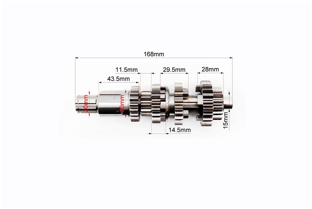 Коробка передач (два вали з шестернями) СG-200cc "вал первинний 11зуб." Киев - изображение 2