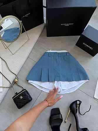 Женская базовая юбка-шорты турецкий джинс Одесса