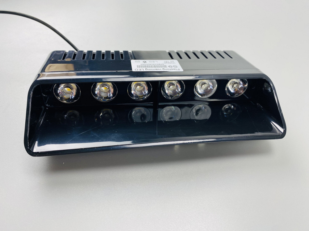 Маячок проблисковий для авто S9 стробоскоп мигалка 9-80V 6 led діодів помаранчевий спалах (під скло) Мукачево - фото 10