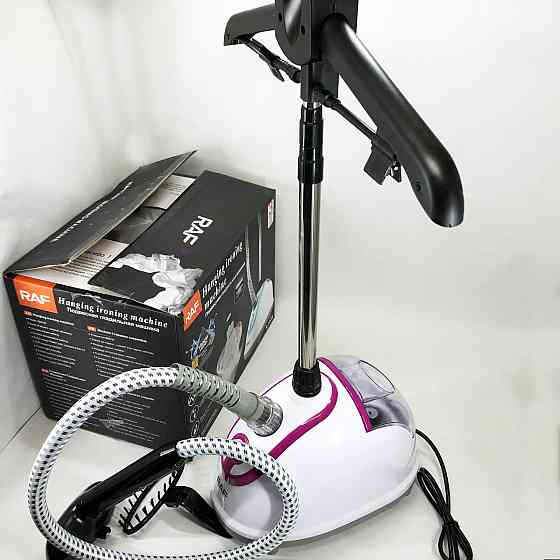 Отпариватель для одежды вертикальный RAF R.3039 со стойкой для одежды 1800 Вт. MB-945 Цвет: розовый Киев
