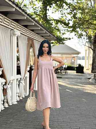 Летнее платье сарафан из муслина на бретельках Caramel 42-44, Капучино Киев