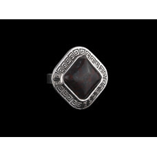 Жіночий перстень із чорно-червоним каменем Яшма Київ - фото 1