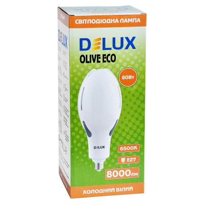 Лампочка Delux OLIVE ECO 80Вт E27 6500K 230В (90023330) Вінниця - фото 2