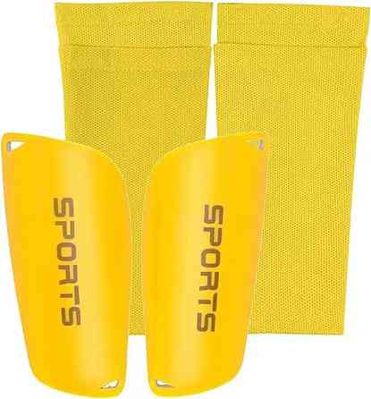 Щитки футбольные с рукавами для голени CZST-235 Size:M, желтые Каменец-Подольский