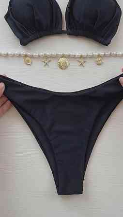 Стильний жіночий трендовий купальник зі щільного мікродайвінг Чорний, 44 Одеса