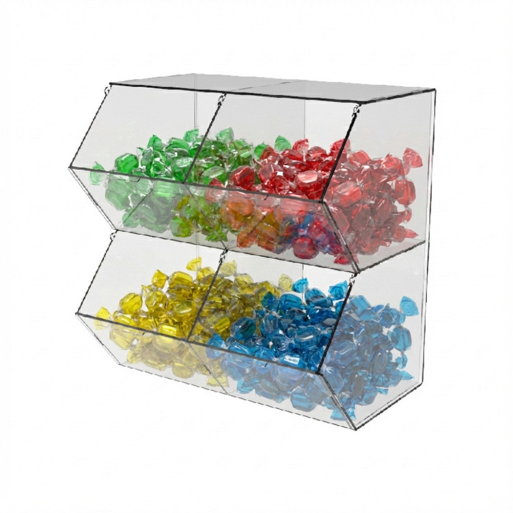 Диспенсер EKOSTAR для мармеладів, снеків, горіхів 4 комірки Київ - фото 1