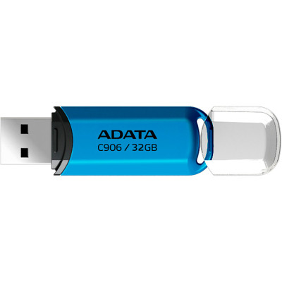 USB флеш накопичувач ADATA 32GB C906 Blue USB 2.0 (AC906-32G-RWB) Вінниця - фото 2