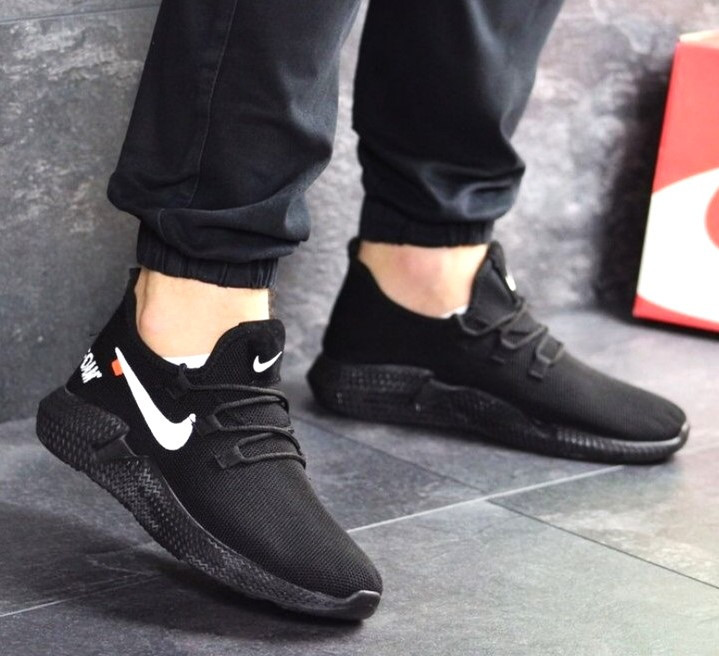 Кросівки Чоловічі Чорні Найки Ткани Тканинні Boost Пінка в стилі N!ke (розміри: 40,41) Дніпро - фото 7