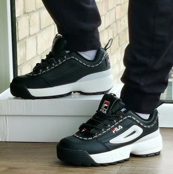 Кроссовки FILA Disruptor Чёрные Женские Кожаные Фила (размеры: 36,37,38,39,40) Видео Обзор Днепр - изображение 5
