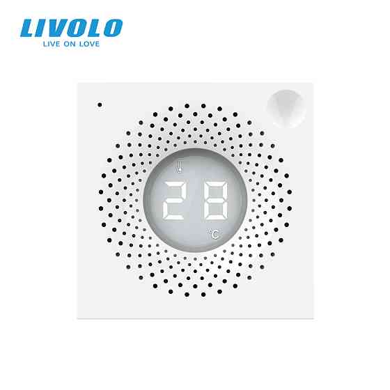 Розумний датчик температури та вологості ZigBee (термометр-гігрометр) LIVOLO, білий, модуль без рамки (VL-FCEZ-2WP) Коломия