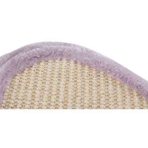 Дряпка для кошенят Trixie Junior Стовпчик-лапа з іграшками сизаль/плюш світло-бузковий/натуральний, 40*38*50 см Київ