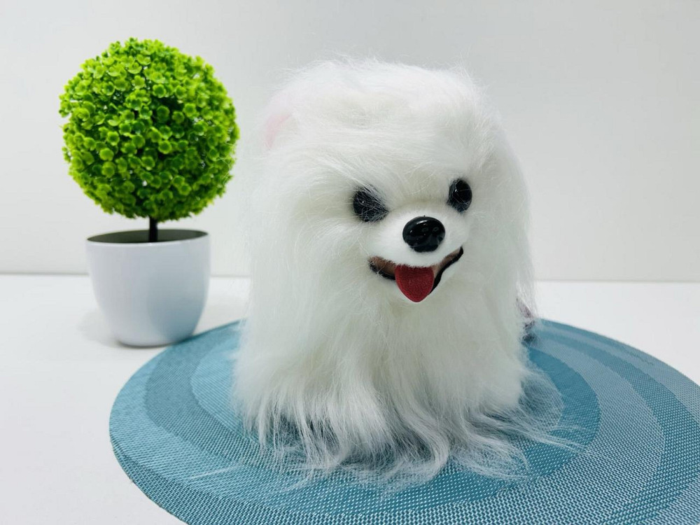 Собачка інтерактивна на пульту Ши-тцу з повідцем сенсорна музика та звуки українською гавкає Біла (M 6212 I UA) Чернигов - изображение 7