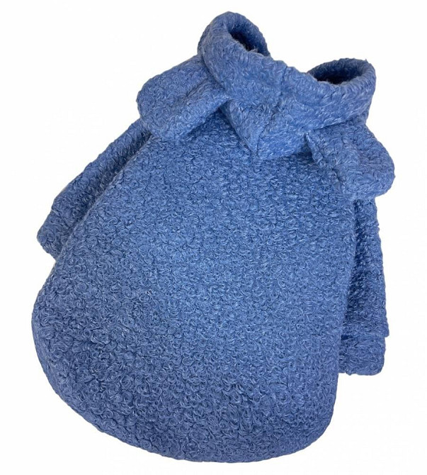 Толстовка для собак букле-шерсть Баранчик Dogs Bomba на флісі тепла з Капюшоном Синя Одеса - фото 2