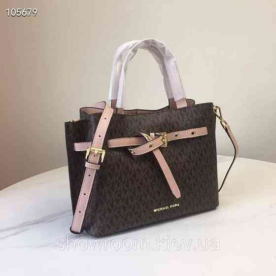 Брендова жіноча сумка MK Emilia brown-1 LUX Київ
