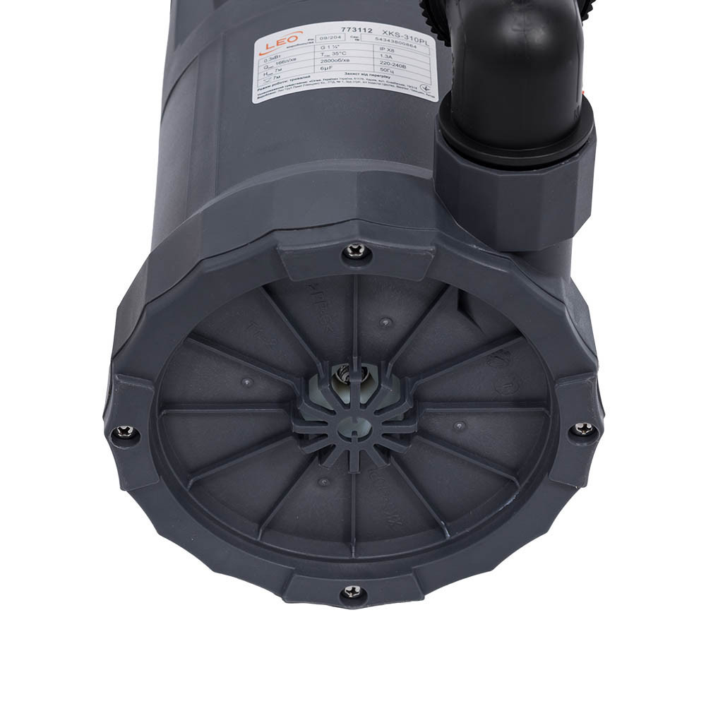 Насос дренажний садовий 0.3 кВт Hmax 7м Qmax 166 л/хв (частот. до 5 мм) LEO (773112) Київ - фото 8