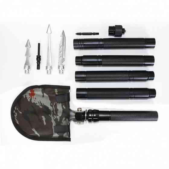 Многофункциональная туристическая сапёрная лопата Adimanti HK002 11-в-1 складная с чехлом QM-63 Ивано-Франковск