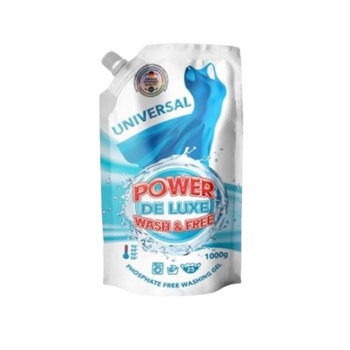 Гель для прання 1л (дой-пак) універсал Pw De Luxe 2К Житомир