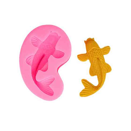 Молд силіконовий риба 70 на 45 мм рожевий Київ