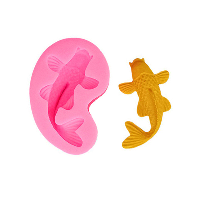 Молд силиконовый рыба 70 на 45 мм розовый Киев - изображение 6