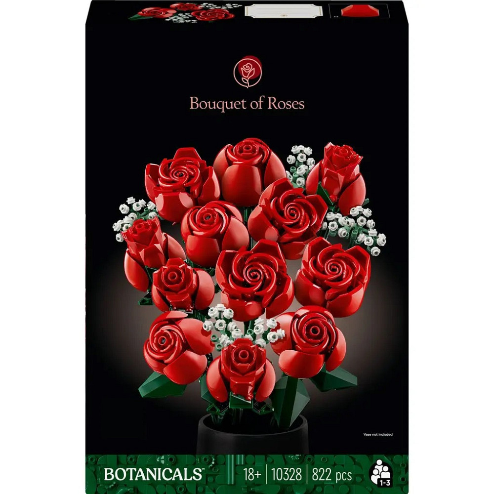 Конструктор Botanicals Букет роз, 822 деталей, в стиле lego лего Запорожье - изображение 2