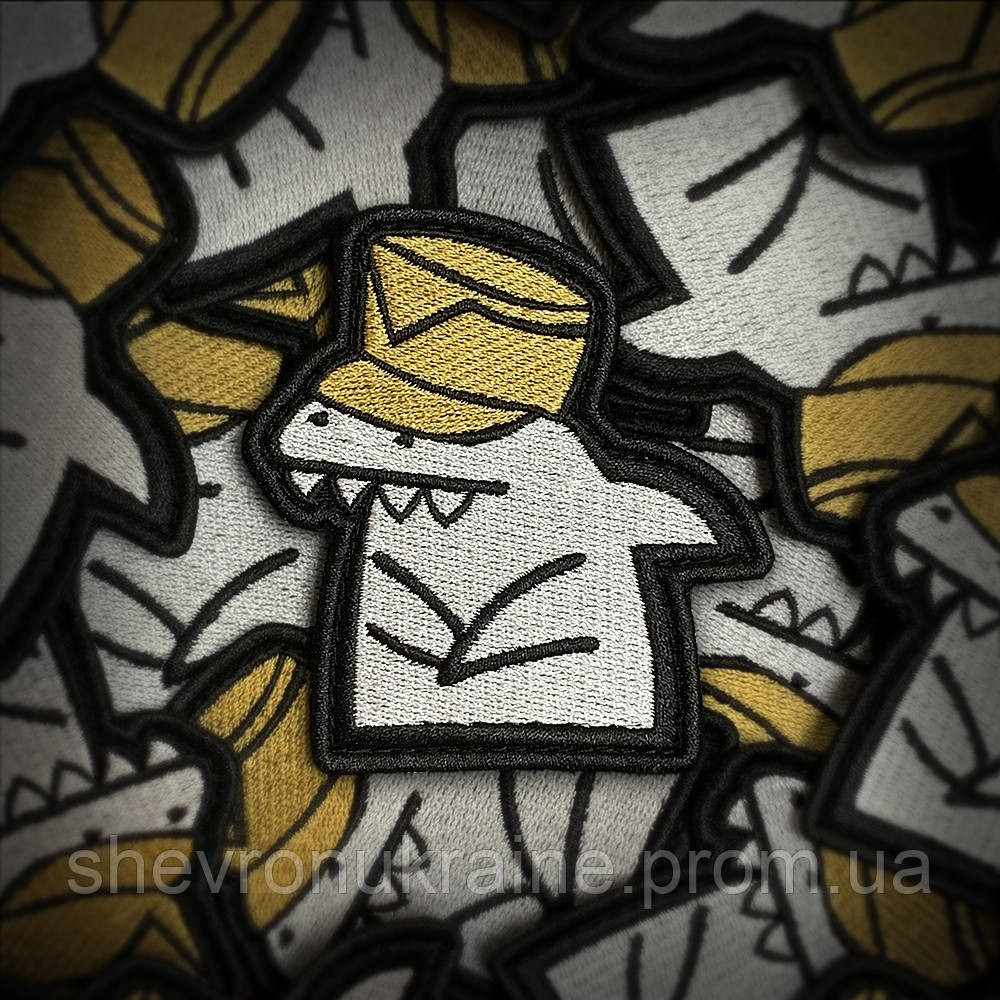Шеврон Флорк акула (Форма контурна. На липучці) Розмір 8x7.5см Київ - фото 1