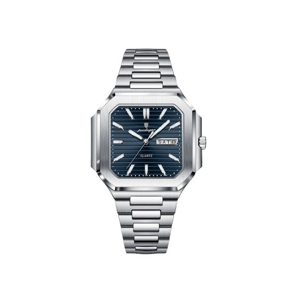 Годинник чоловічий наручний Poedagar Chester (Сріблясті із синім) Вінниця - фото 1