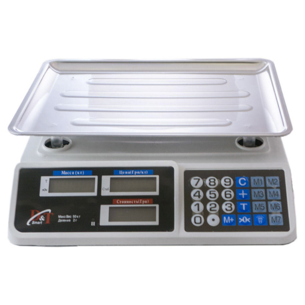 Торговые весы до 50 кг, со счетчиком цены, от сети и аккумулятора, DT 809 / Электронные весы / Настольные весы Киев - изображение 6