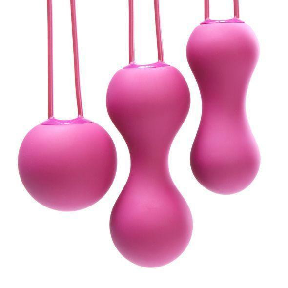 Набор вагинальных шариков Je Joue - Ami Fuchsia, диаметр 3,8-3,3-2,7см, вес 54-71-100гр + подарок косметичка Sex Aura Киев - изображение 4