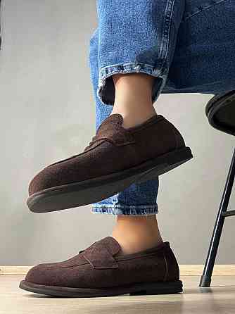 Туфлі жіночі Hengji 560-4 лофери замшеві шоколад, 39, 24,5 см Київ