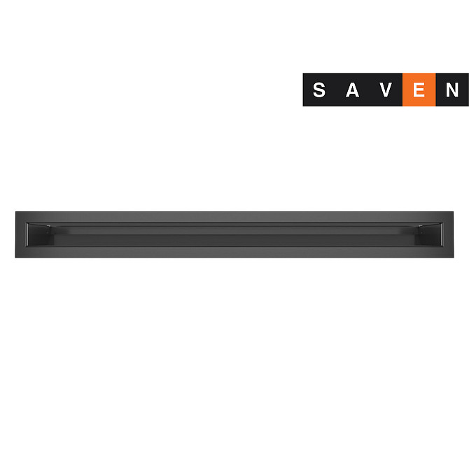 Вентиляционная решетка для камина SAVEN Loft 60х400 графитовая Львов - изображение 2