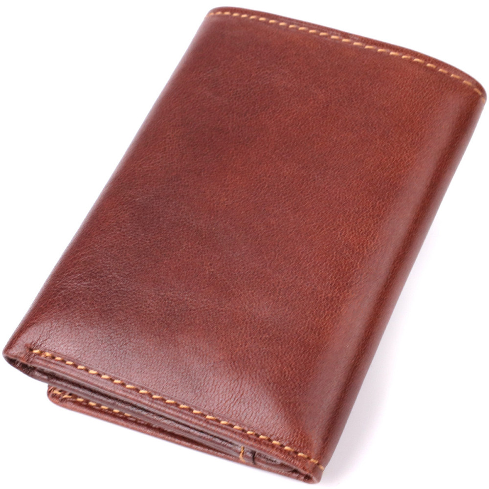 Компактный бумажник для мужчин из глянцевой натуральной кожи Tony Perotti 20900_1 (3810 moro) Коричневый Киев - изображение 2
