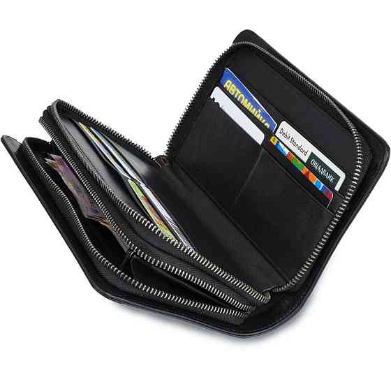 Мужской клатч-барсетка с ремешком на руку Vintage 14657 Черный Киев