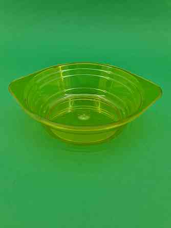 Миска одноразова 500мл Склоподібна Юніта жовта 10 шт Харків