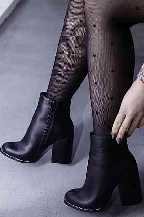 SANTINI Черевики жіночі SANTINI чорні натуральна шкіра висота 11см каблук 10см (953652-11) 35-4 Коломия