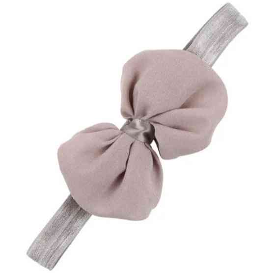 Дитяча пов'язка з шифоновою бантом one size сірий Київ