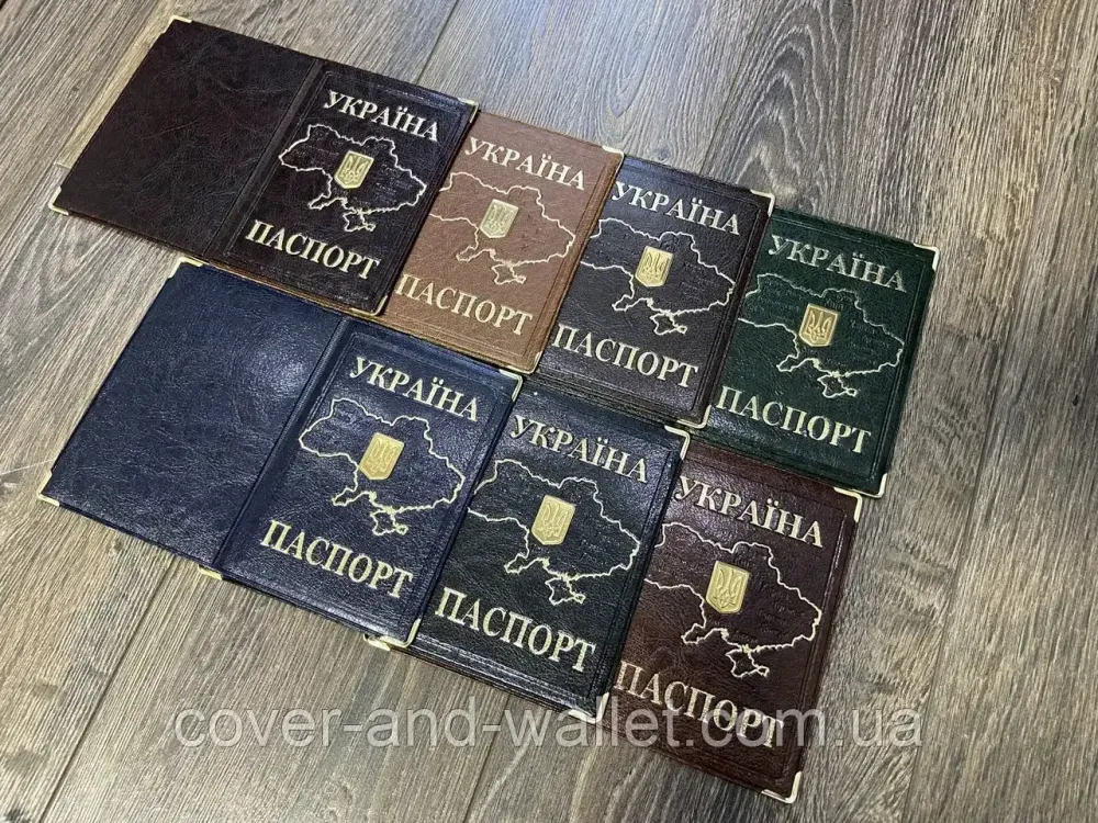 Обложка на паспорт с картой Украины и гербом Киев - изображение 2