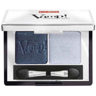 Тени для век Pupa Vamp! Compact Duo Eyeshadow 12 - Magnetic Blue (8011607238064) Винница - изображение 1