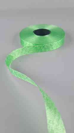 Стрічка поліпропіленова для повітряних куль і подарунків 2 см х 100 ярдів зелена (1 пачка) Харків