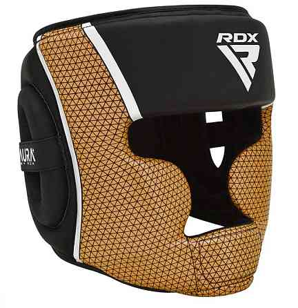 Боксерський шолом RDX T17 Aura Black Gold XL Каменское