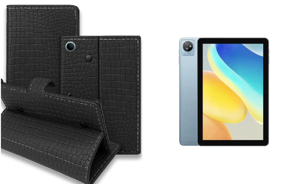 Книжка-трансформер для планшета Blackview Tab 7, Tab 7 Pro, колір Black Krokodil Black Київ - фото 1