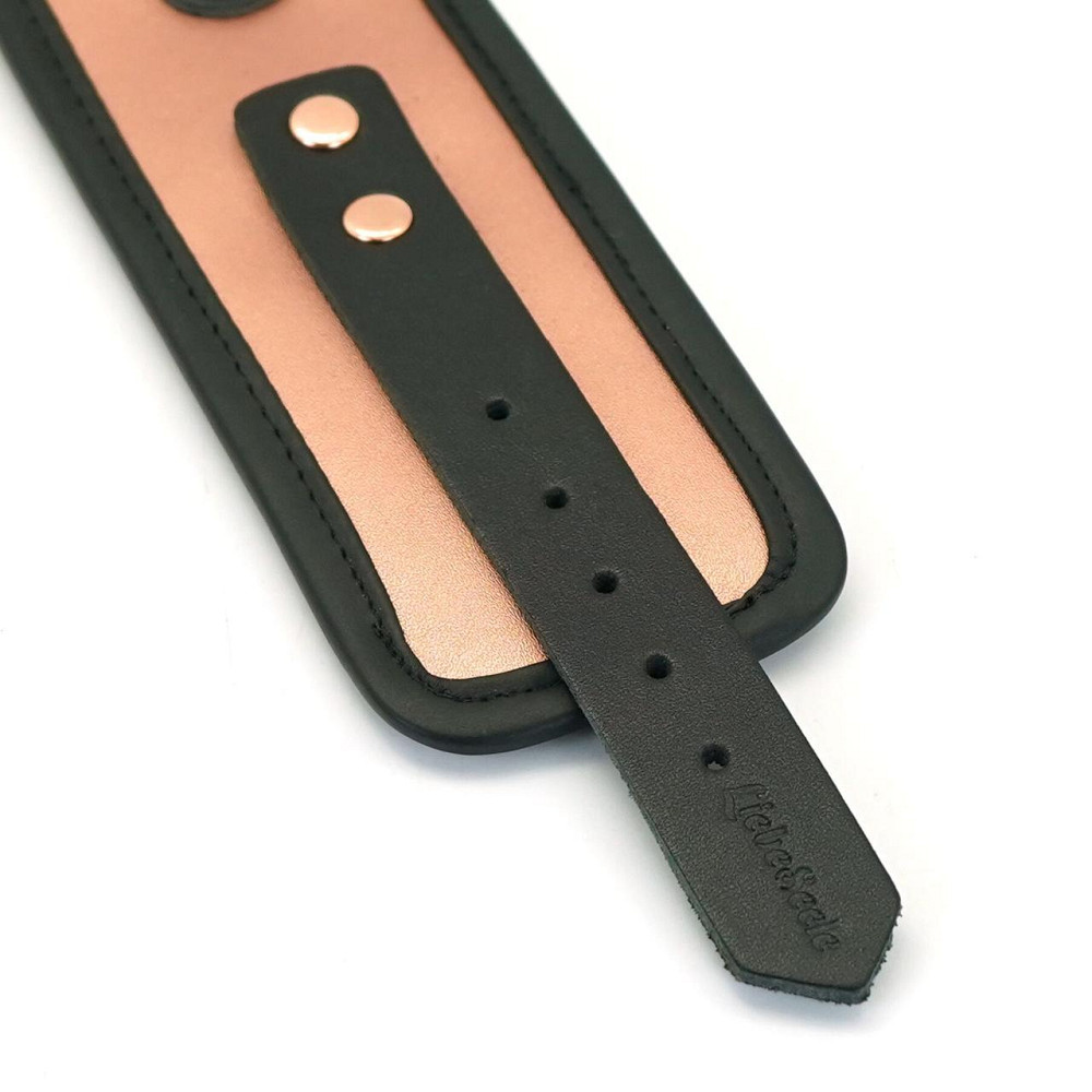 Наручники Liebe Seele Rose Gold Memory Wrist Cuff, натуральна шкіра, золото рожеве Sex Aura Київ - фото 7
