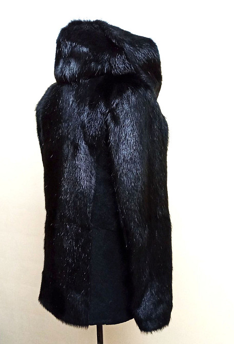 Полушубок женский из натурального меха стриженой нутрии р.42-58 длина 65см Харьков - изображение 3