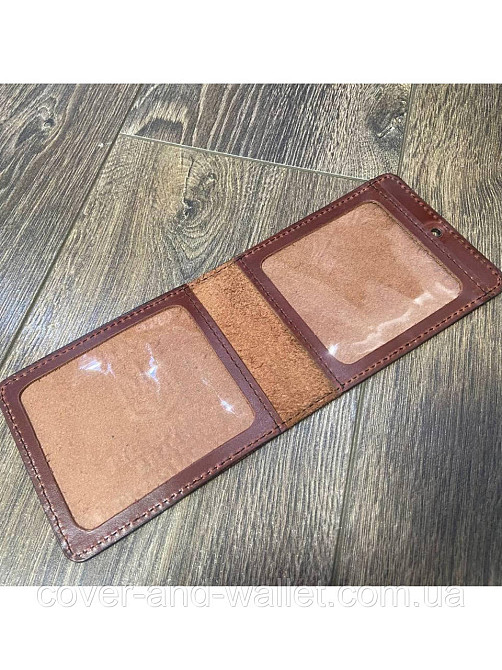 Шкіряна обкладинка на посвідчення "Ветеран Військової Служби" Київ - фото 6