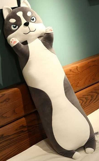 Игрушка обнимашка Хаскі-обнімусь іграшка М'яка подушка-обіймашка. Харків - фото 2